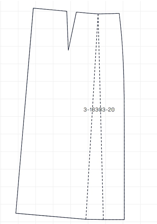 Создание раздвижных складок на выкройке